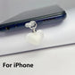 Heart Shaped Phone Dust Plug Pendant, Heart-Shaped Pendant Suitable For iPhone/Type-C Universal Phone Accessories