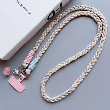 Creative Mobile Phone Universal Lanyard Crossbody Rope Long Phone Lanyard Shoulder Strap Cartoon Decorative Pendant Accessories