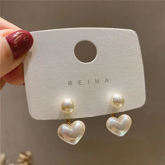 Aretes de perlas de imitación