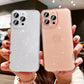 Glitter Powder Transparent Case for IPhone 16 15 Plus Pro Max Clear Soft Bumper Phone Cases Luxury Shockproof Cover