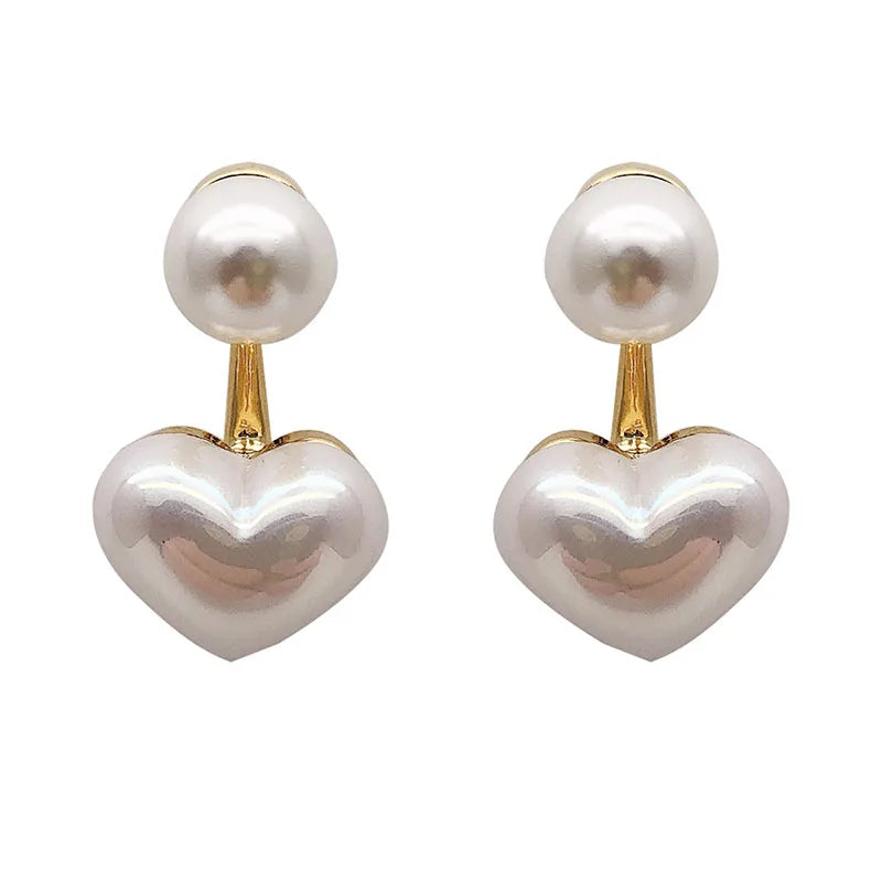 Aretes de perlas de imitación