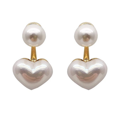 Aretes de perlas de imitación